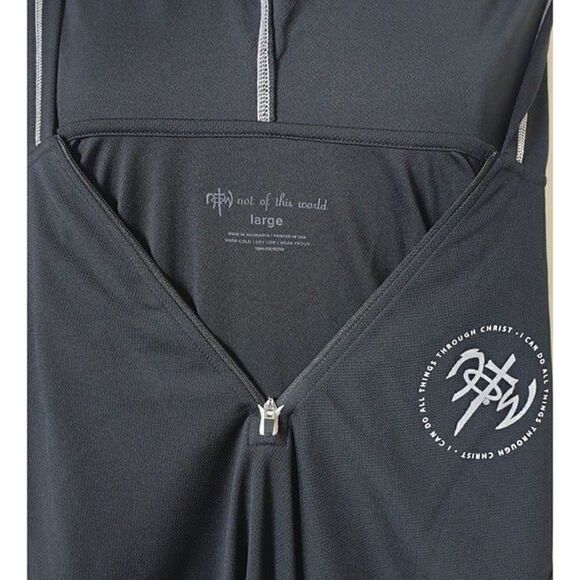 NoTW Women's Hoodie Lightweight Half-Zip Pullover Christian Graphic Large NWOT - Picture 7 of 7